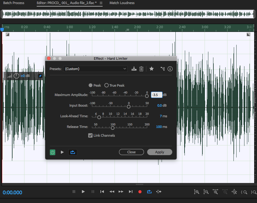 audiobook creator compressor limiter digitizer